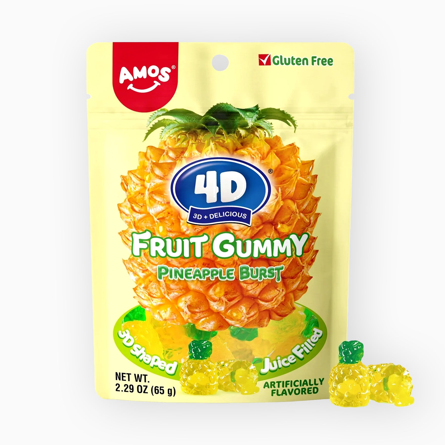 4D Fruit Gummy Pineapple Burst