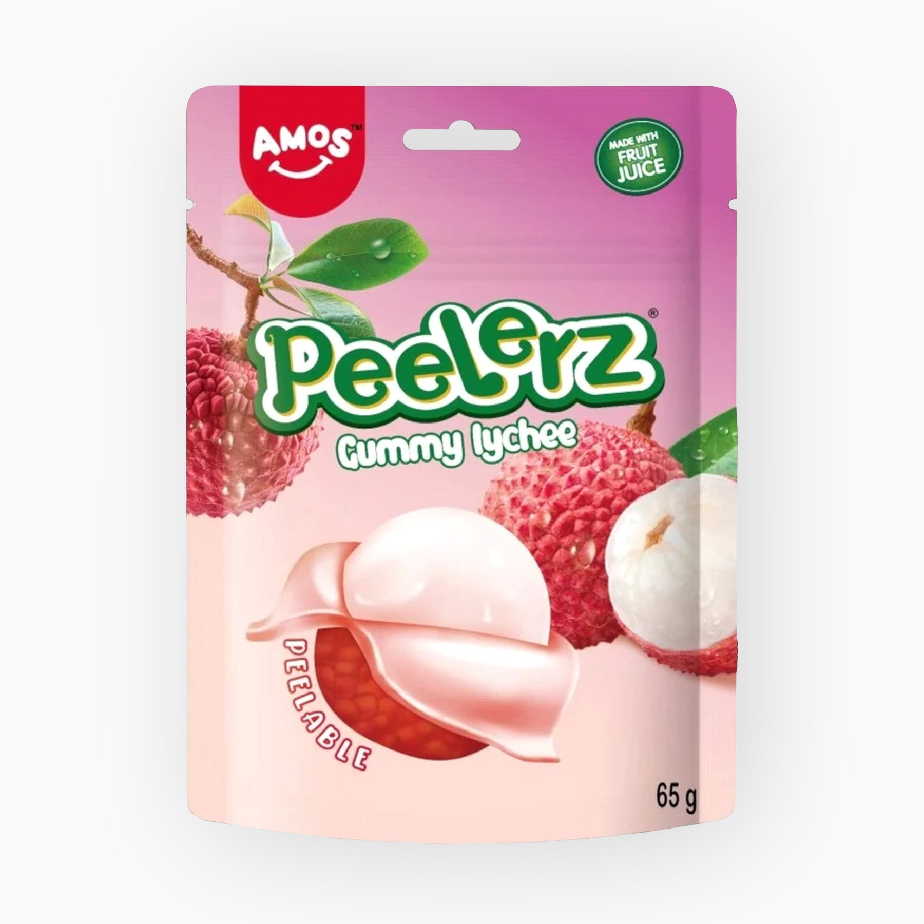 AmosPeelerz Gummy Lychee 65g