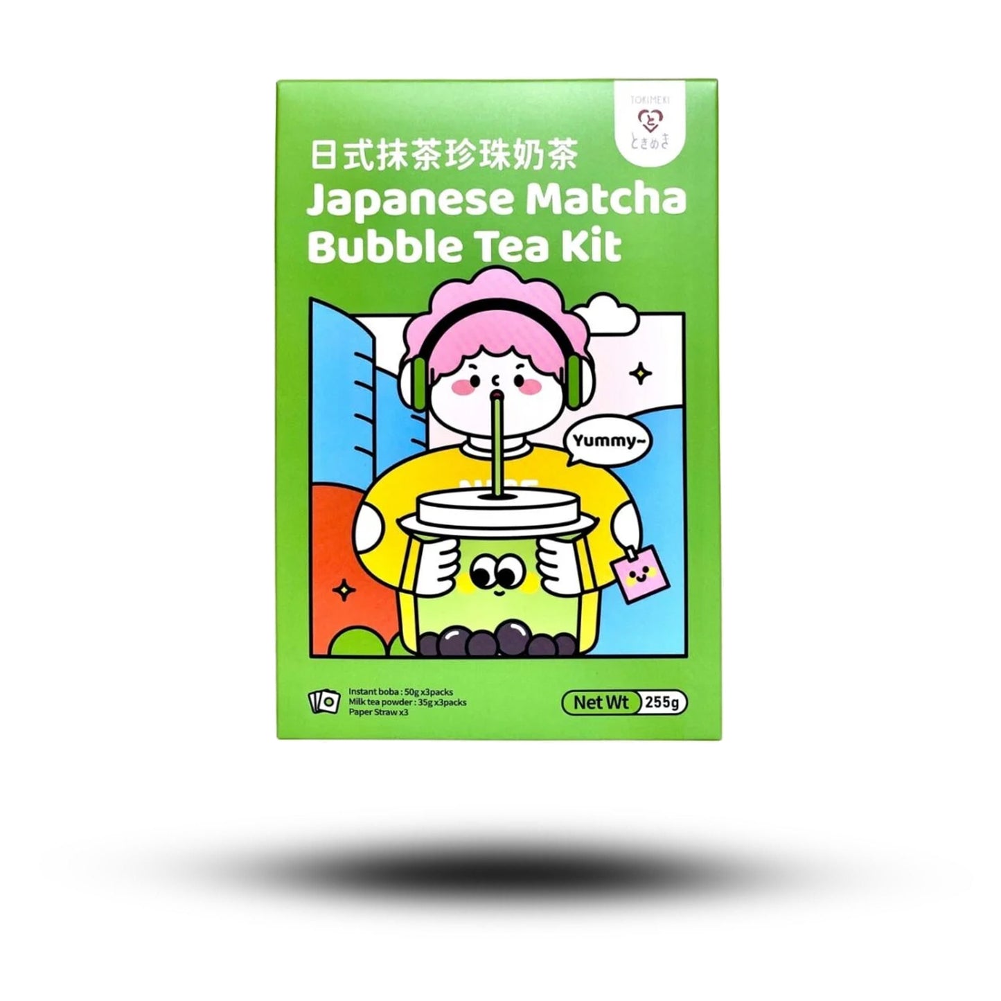 Tokimeki Bubble Tea Kit Matcha 255g