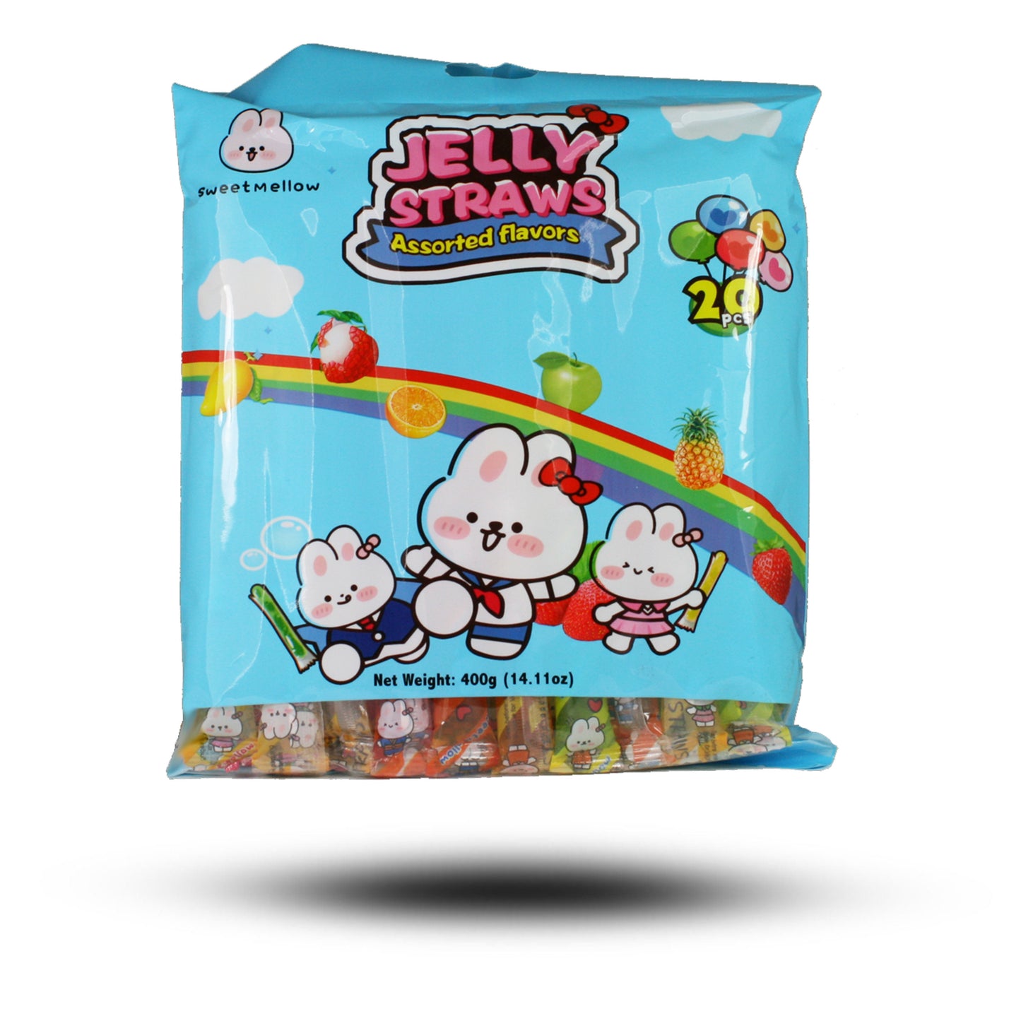 Jelly Straws Assorted 400g