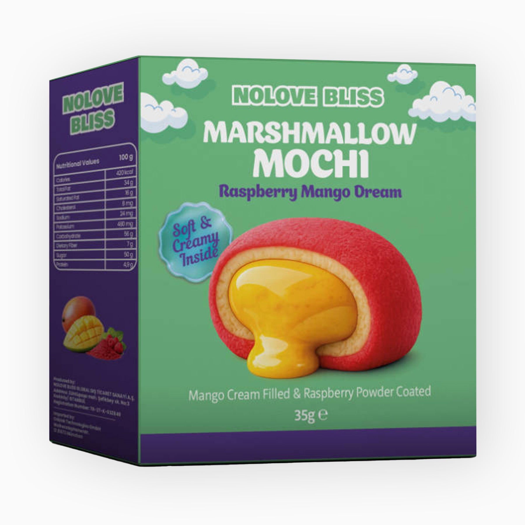 Marshmallow Mochi Bomb Raspberry Mango Dream