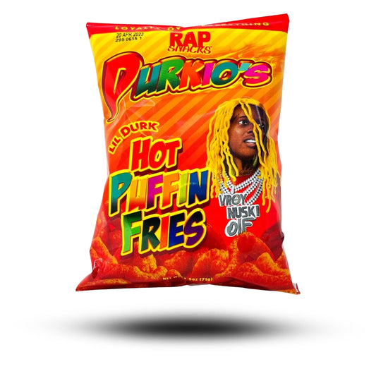Rap Snacks Durkio's Hot Puffin Fries 71g