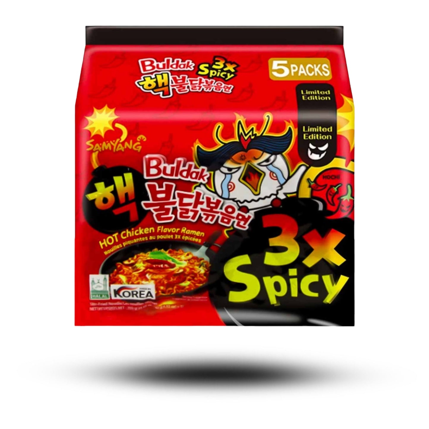 Samyang Buldak 3x Spicy Hot Chicken Ramen 5x140g