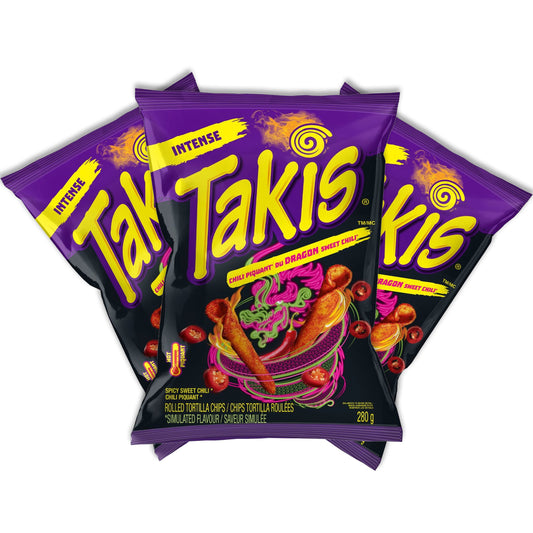 3ER TAKIS BLEU Heat Chips Américain Hot Chilli Pepper Tortilla 113