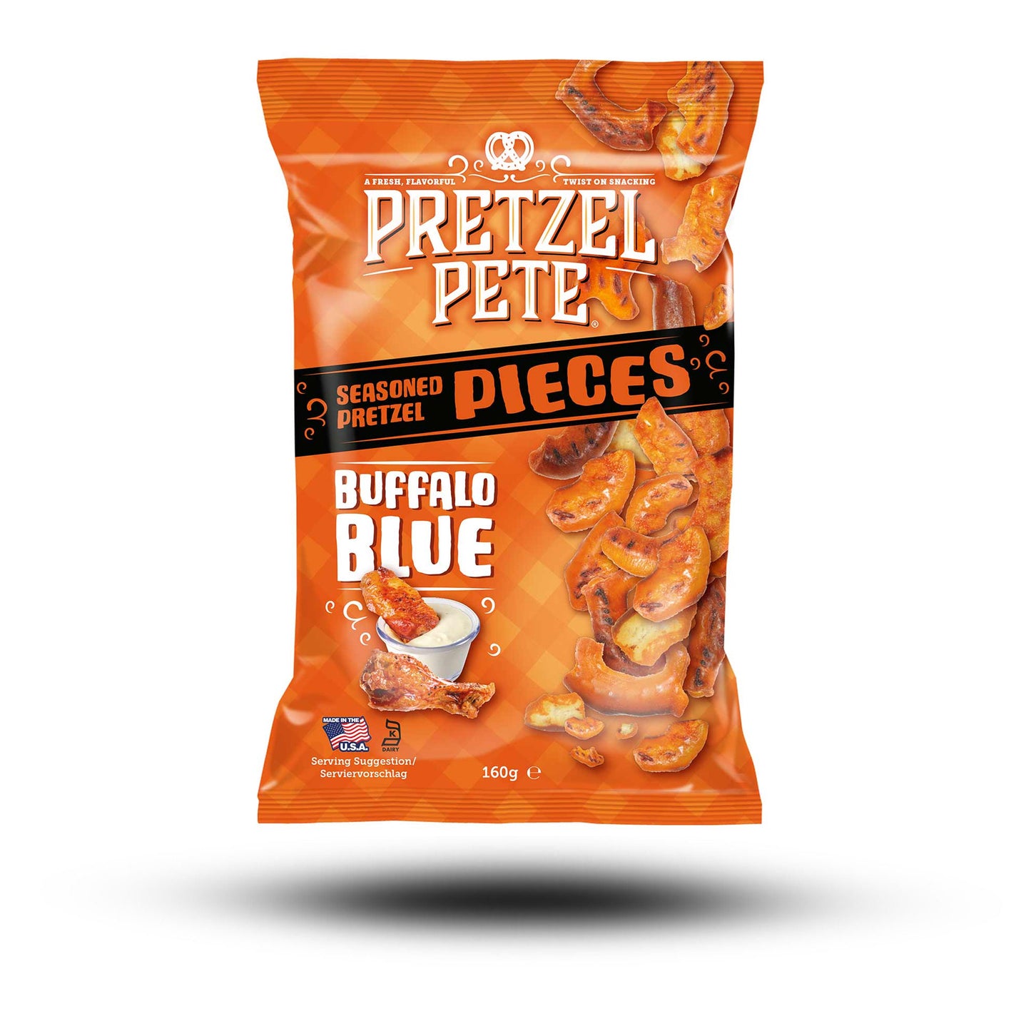 Pretzel Pete Buffalo Blue Cheese Pieces 160g