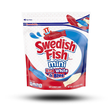 Swedish Fish Mini Red White & Blue 816g
