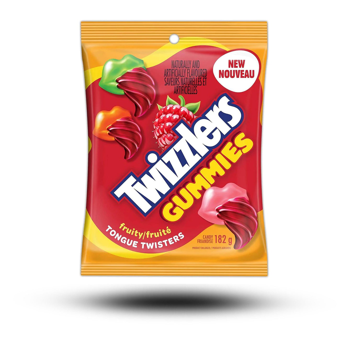 Twizzlers Gummies Rasberry Tongue Twisters 182g