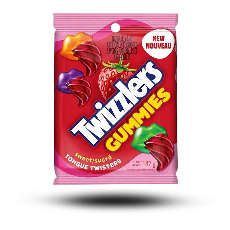 Twizzlers Gummies Strawberry Tonuge Twisters 182g