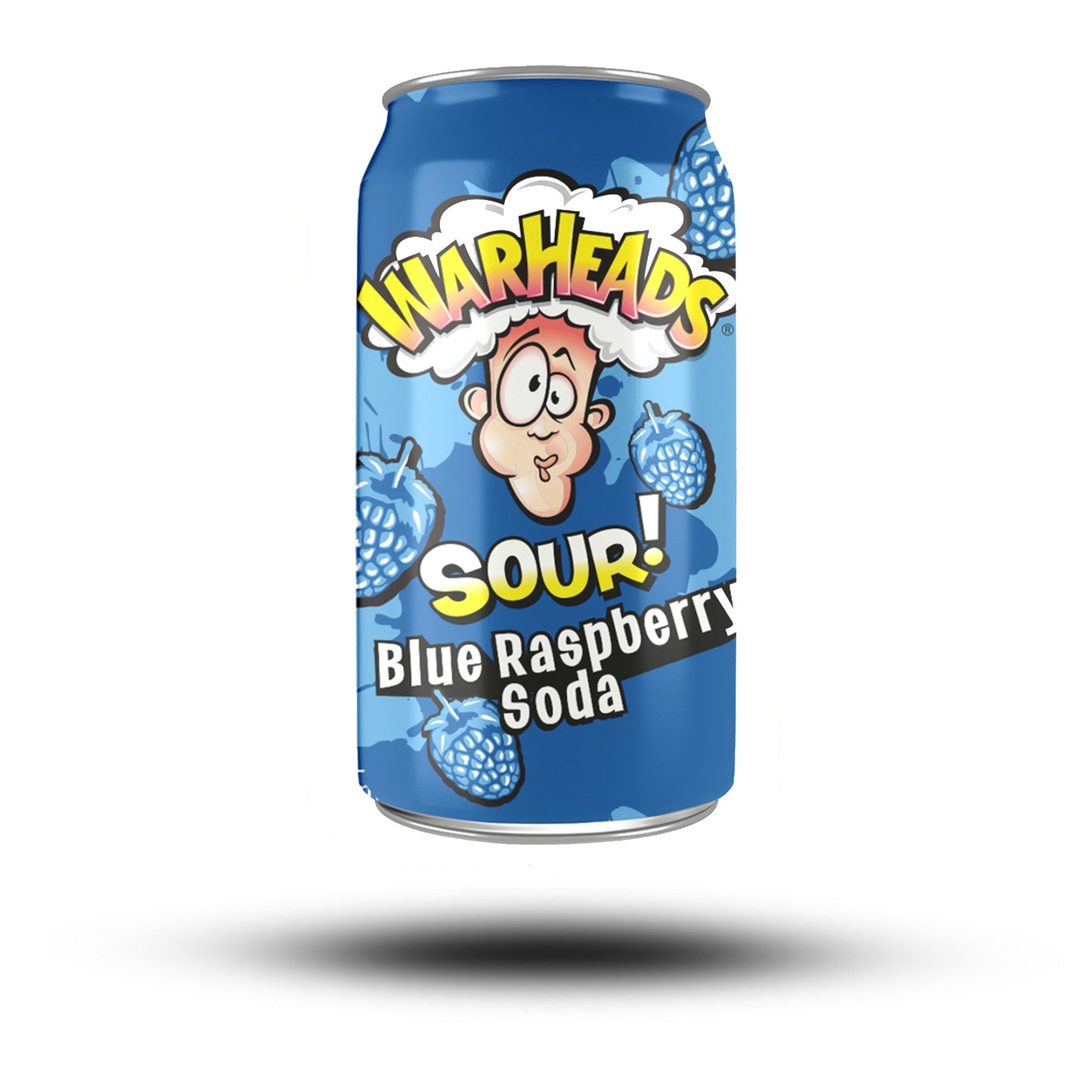 Warheads Sour Blue Raspberry Soda 355ml