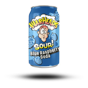 Warheads Sour Blue Raspberry Soda 330ml