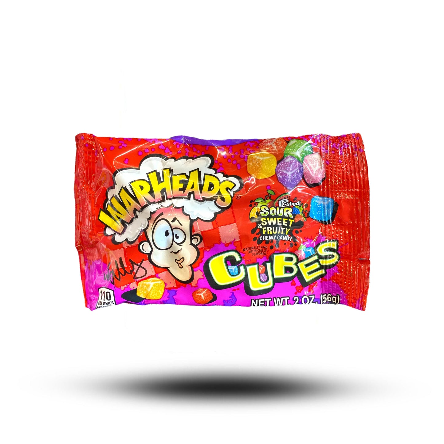 Warheads Sour Chewy Cubes 56g