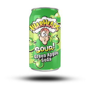 Warheads Sour Green Apple Soda 355ml