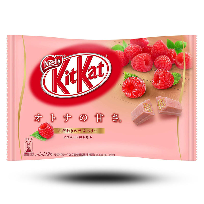 Süßigkeiten aus aller Welt, asiatische Süßigkeiten, japanische Süßigkeiten, internationale Süßigkeiten, Süßigkeiten bestellen, Sweets online, japanische Schokolade, Kitkat Mini Raspberry