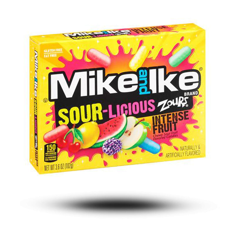 Süßigkeiten aus aller Welt, amerikanische Süßigkeiten, Süßigkeiten bestellen, Sweets online, internationale Süßigkeiten, American Candy, American Sweets, Mike & Ike Sourlicious Intense Fruit Zours